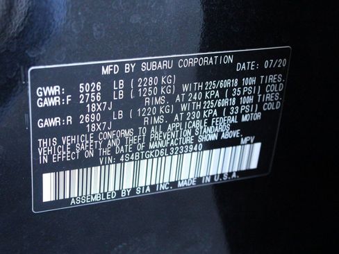 Used 2020 Subaru Outback Onyx Edition XT w/ Popular Package #2 image 66