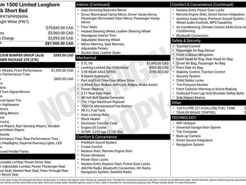 Used 2023 RAM 1500 Limited w/ Body-Colour Bumper Group image 52