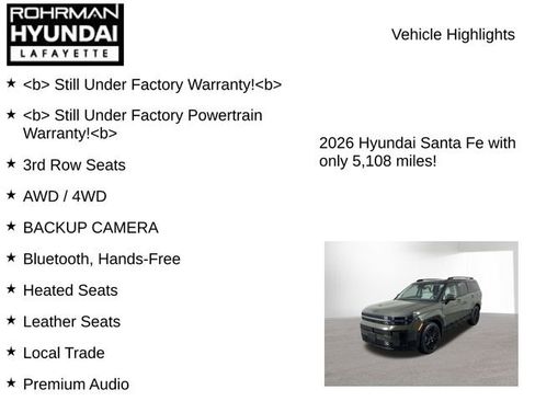 Certified 2026 Hyundai Santa Fe Calligraphy image 7