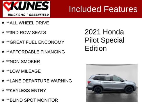 Used 2021 Honda Pilot Special Edition image 3