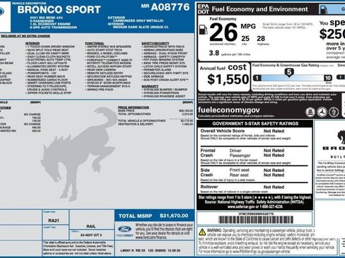 Used 2021 Ford Bronco Sport Big Bend image 14