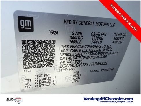 New 2026 Chevrolet Suburban LT w/ Comfort Package RWD image 29