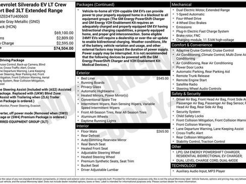 New 2026 Chevrolet Silverado EV LT image 8