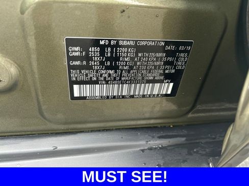 Used 2019 Subaru Outback 3.6R Touring w/ Popular Package #3A image 18