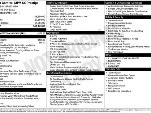 Used 2023 Kia Carnival SX Prestige w/ Paint Protection Package FWD image 5