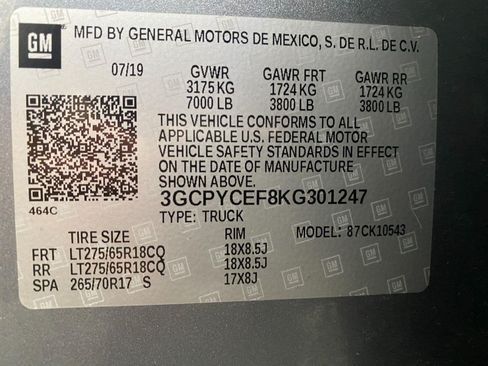 Used 2019 Chevrolet Silverado 1500 Custom Trail Boss w/ Custom Convenience Package AWD/4WD image 29