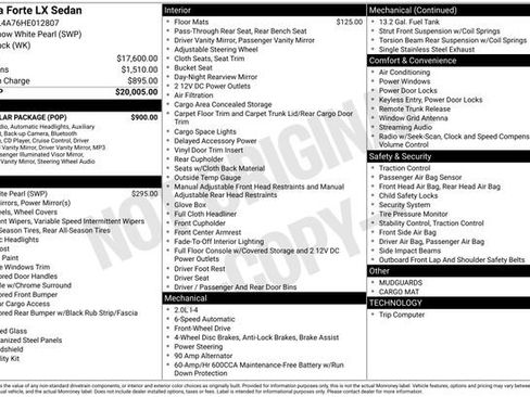 Used 2017 Kia Forte LX w/ LX Popular Package image 7