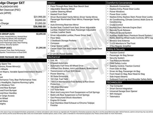 Used 2016 Dodge Charger SXT w/ AWD Plus Group image 2