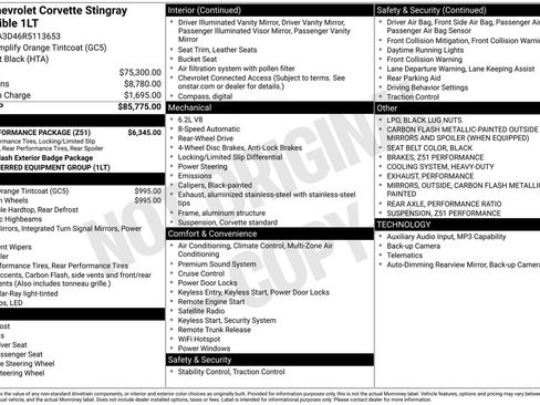 Used 2024 Chevrolet Corvette Stingray Convertible w/ Z51 Performance Package RWD image 23