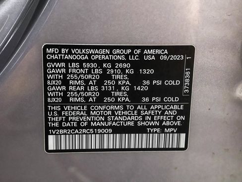 Used 2024 Volkswagen Atlas SEL AWD/4WD image 52