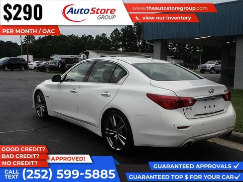 Used 2015 INFINITI Q50 Hybrid w/ Deluxe Technology Package RWD image 8