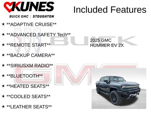 New 2025 GMC Hummer EV 2X w/ LPO, Dark Essentials Package image 2