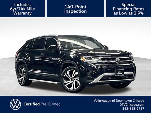 Certified 2021 Volkswagen Atlas Cross Sport SEL Premium w/ Cross Sport MDO Package AWD/4WD image 1