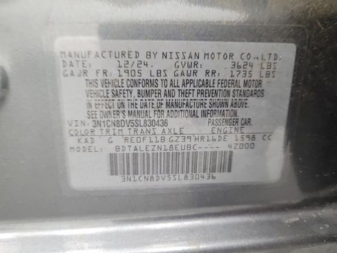 Used 2025 Nissan Versa S w/ S Plus Package FWD image 33