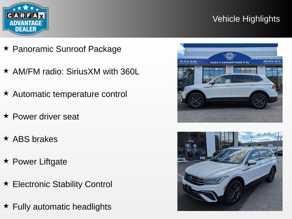 Used 2022 Volkswagen Tiguan SE w/ Panoramic Sunroof Package AWD/4WD image 4