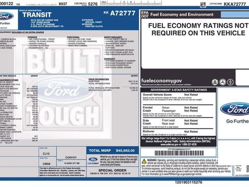 Used 2019 Ford Transit 250 148 High Roof Extended image 6