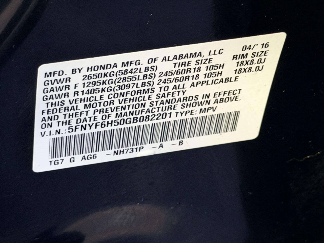 Used 2016 Honda Pilot EX-L image 22