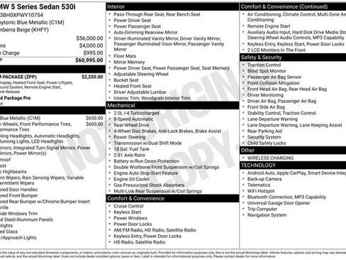 Used 2023 BMW 530i w/ Premium Package image 47