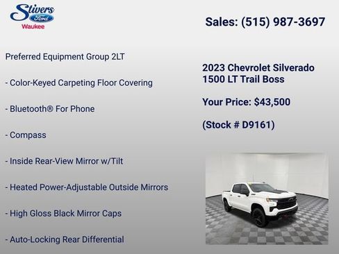 Used 2023 Chevrolet Silverado 1500 LT Trail Boss w/ Protection Package AWD/4WD image 16