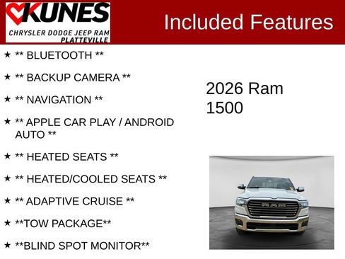 Used 2026 RAM 1500 Laramie AWD/4WD image 2