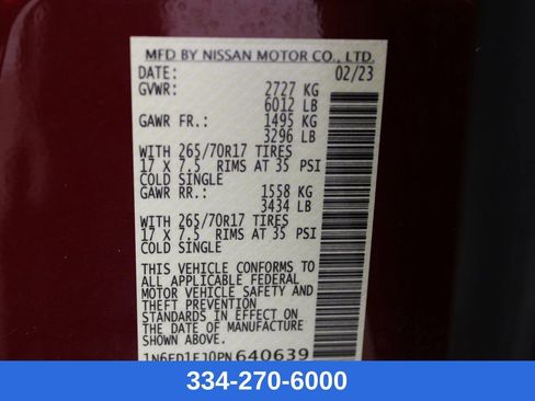 Used 2023 Nissan Frontier Pro-X w/ Pro-X Premium Package image 30