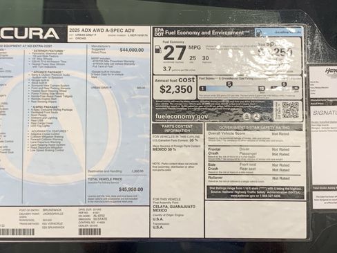 New 2025 Acura ADX A-Spec image 35