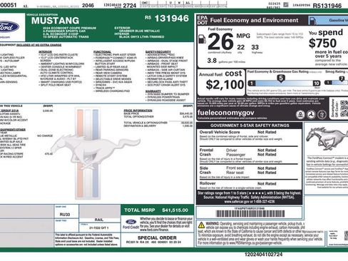 Used 2024 Ford Mustang Premium RWD image 26
