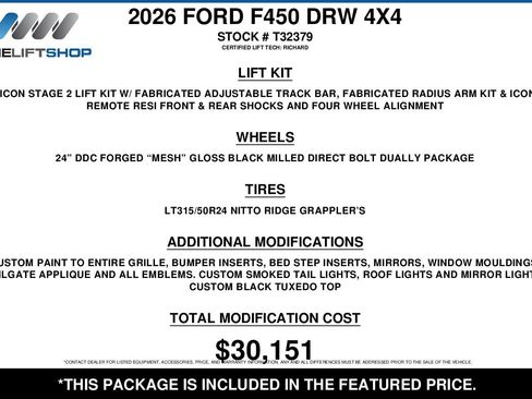 Used 2026 Ford F450 Platinum w/ Platinum Plus Package image 2