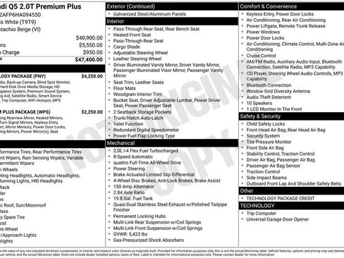 Used 2017 Audi Q5 2.0T Premium Plus w/ Technology Package AWD/4WD image 2