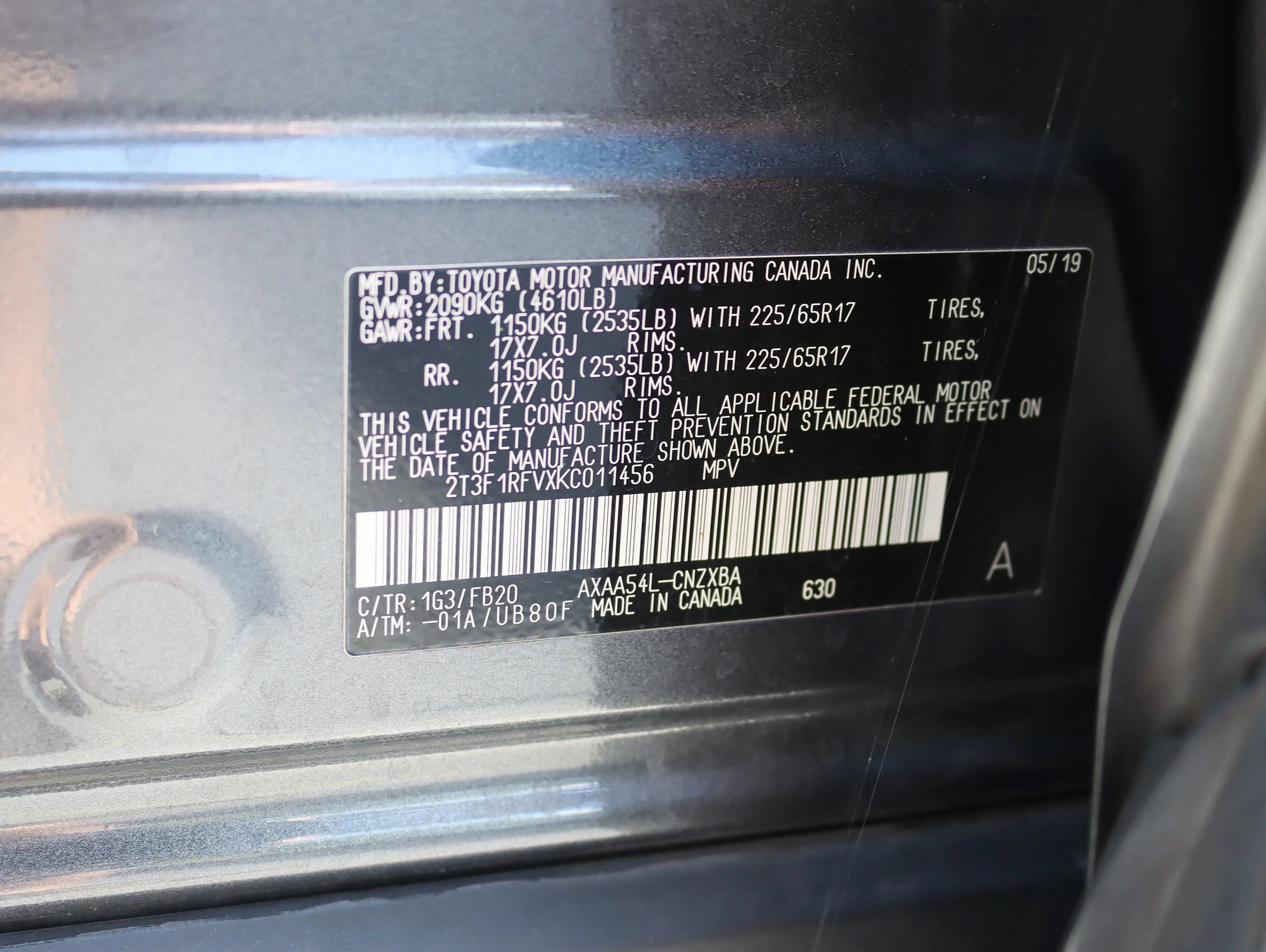 Used 2019 Toyota RAV4 LE w/ All Weather Liner Package AWD/4WD image 36