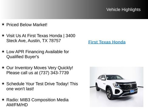 Used 2024 Volkswagen Atlas Cross Sport SE FWD image 9
