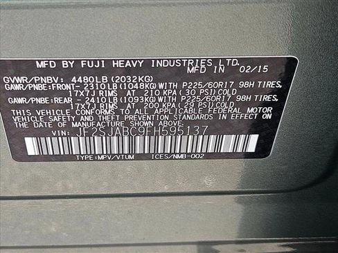 Used 2015 Subaru Forester 2.5i w/ Alloy Wheel Package image 23