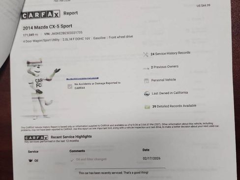 Used 2014 MAZDA CX-5 Sport FWD image 19