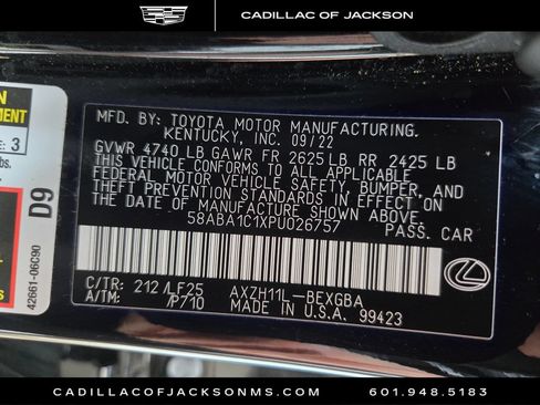 Used 2023 Lexus ES 300h F Sport w/ Accessory Package (Z2) FWD image 30