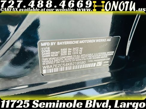 Used 2019 BMW 740i w/ M Sport Package RWD image 35
