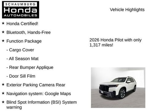 Certified 2026 Honda Pilot Touring image 7