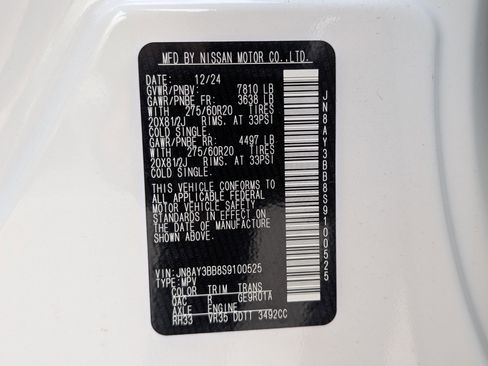 Used 2025 Nissan Armada SL w/ Captain's Chari Seat Package AWD/4WD image 41