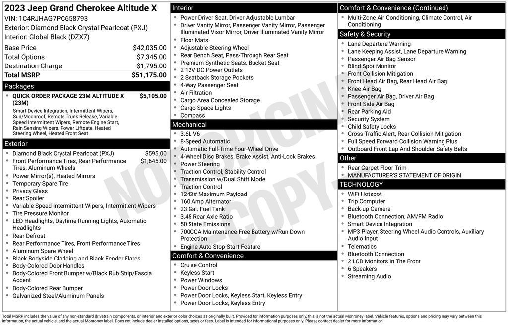 Used 2023 Jeep Grand Cherokee Altitude AWD/4WD image 17