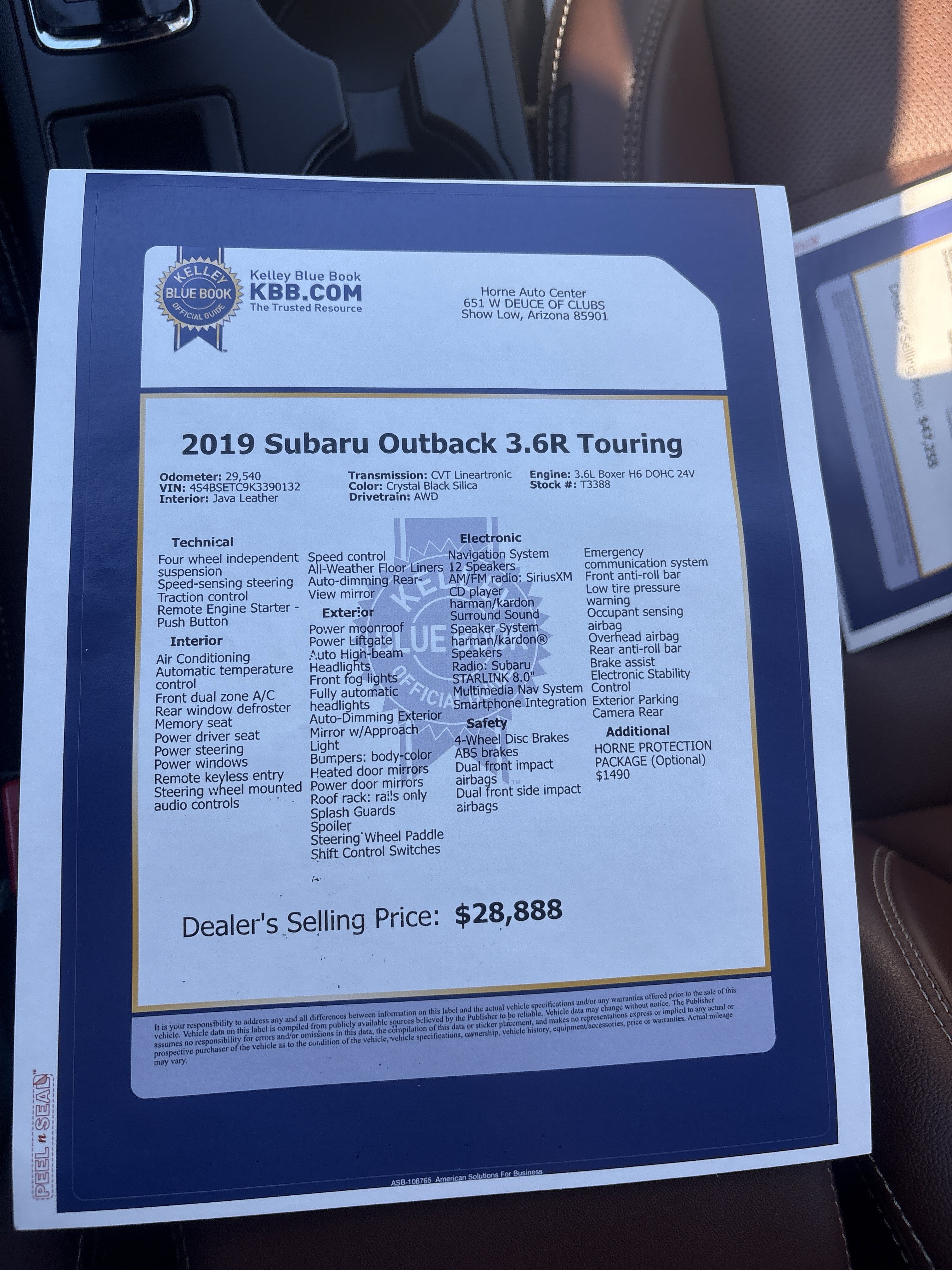 Used 2019 Subaru Outback 3.6R Touring AWD/4WD image 25