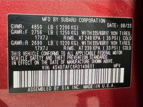 Used 2024 Subaru Outback Premium AWD/4WD image 33