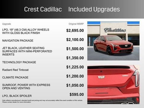 Certified 2023 Cadillac CT4 V w/ Navigation Package image 6