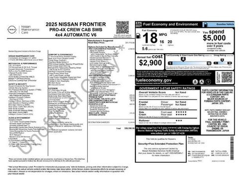 Certified 2025 Nissan Frontier PRO-4X w/ Pro Premium Package AWD/4WD image 6