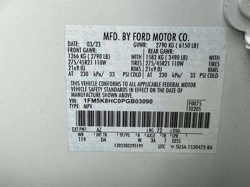 Used 2023 Ford Explorer Platinum w/ Equipment Group 601A image 29