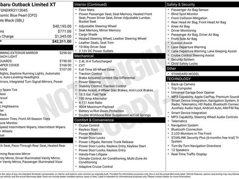 Used 2024 Subaru Outback Limited XT AWD/4WD image 21
