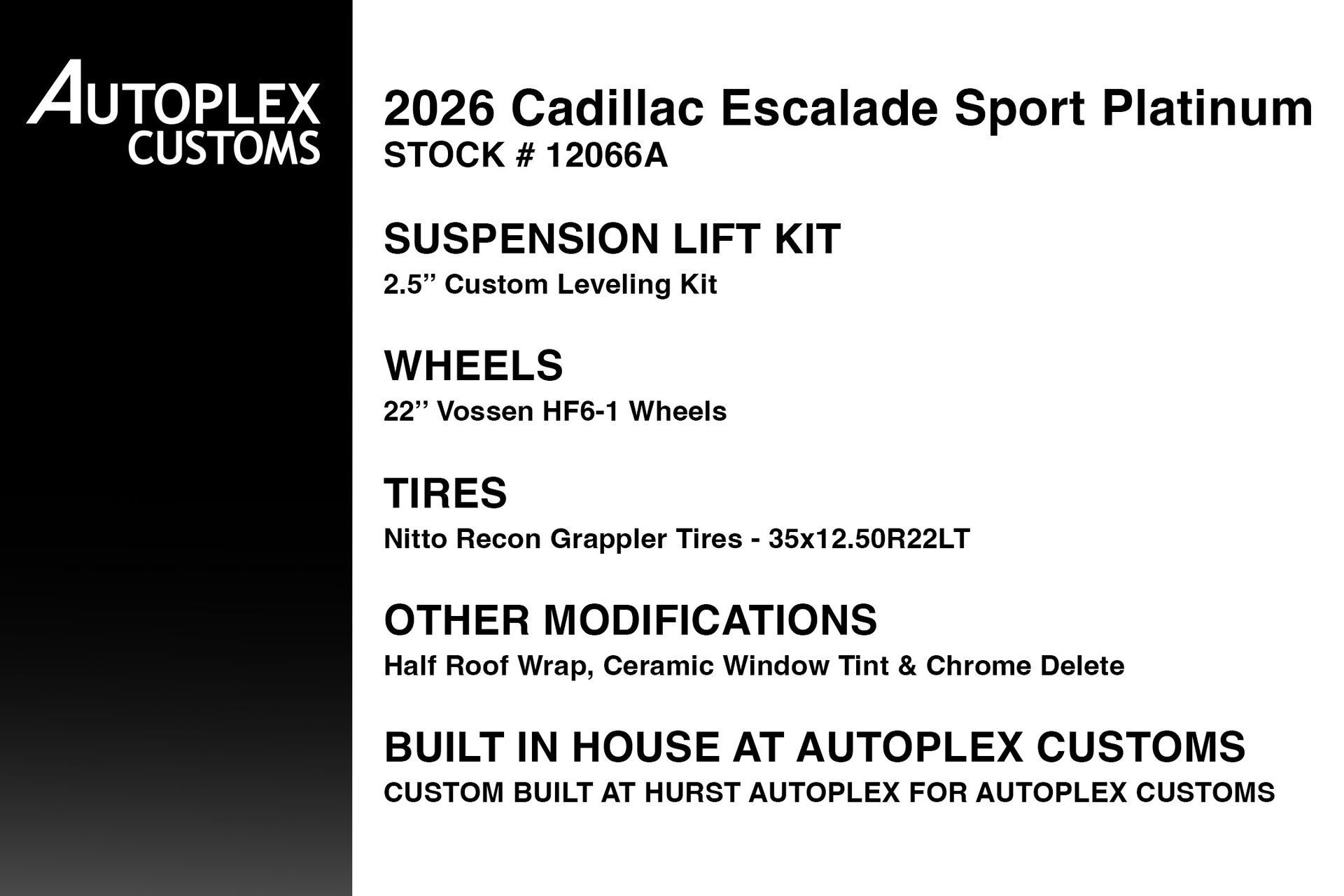 Used 2025 Cadillac Escalade Sport Platinum w/ LPO, ONYX Package AWD/4WD image 2