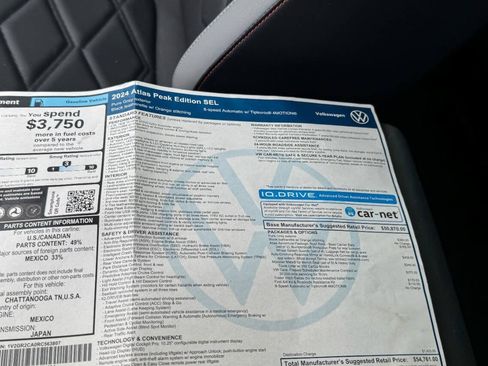 Used 2024 Volkswagen Atlas Peak Edition SEL AWD/4WD image 37