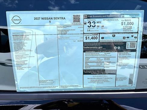 New 2027 Nissan Sentra S FWD image 39