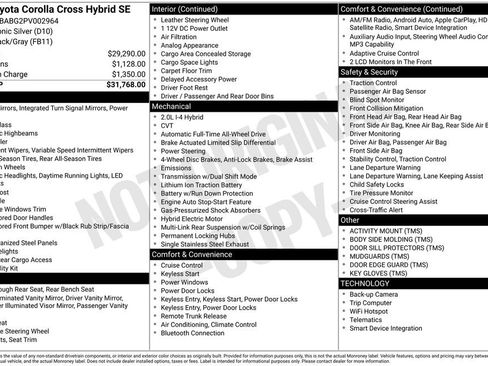 Used 2023 Toyota Corolla Cross AWD Hybrid image 2