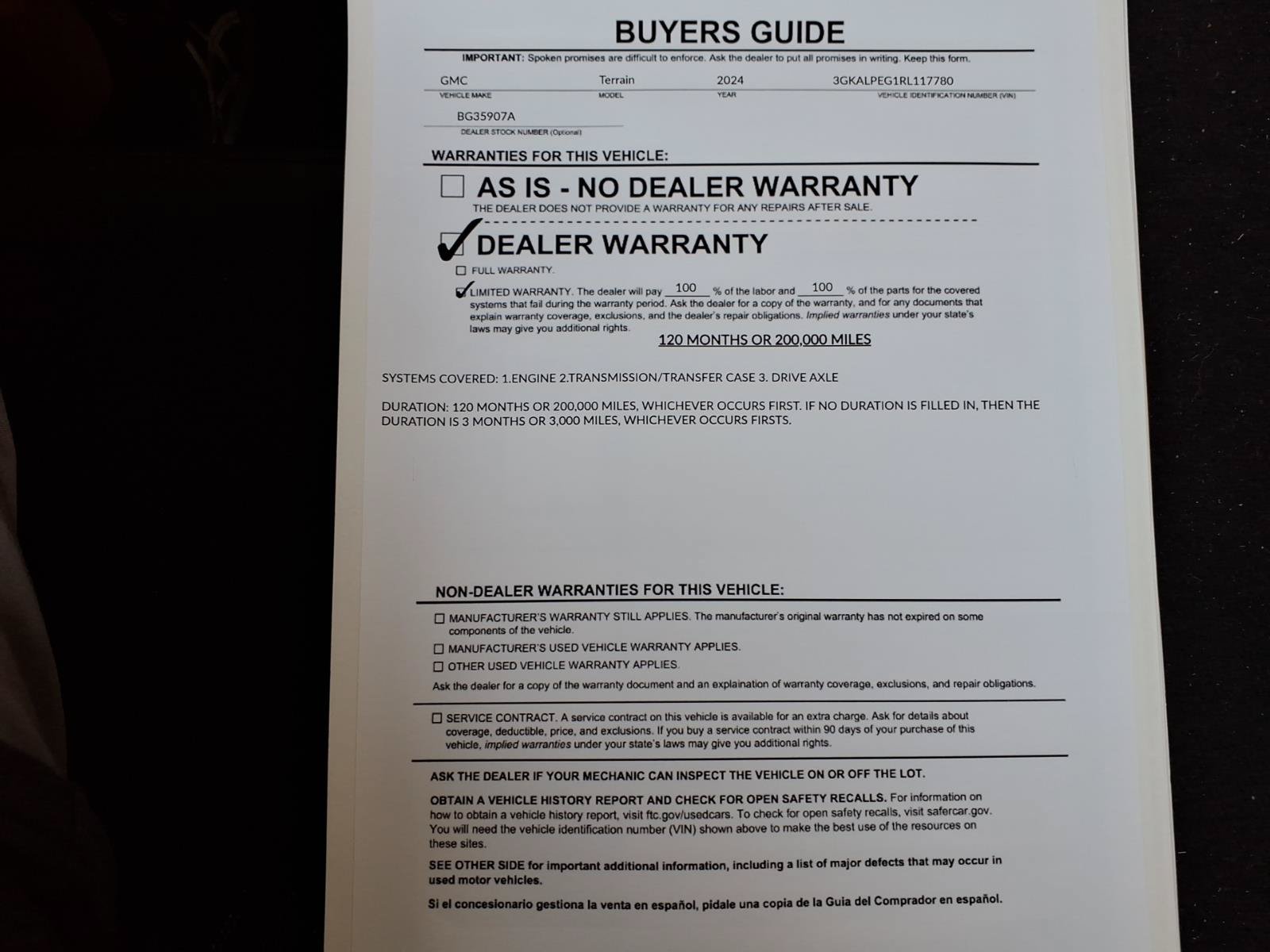 Used 2024 GMC Terrain SLT FWD image 39