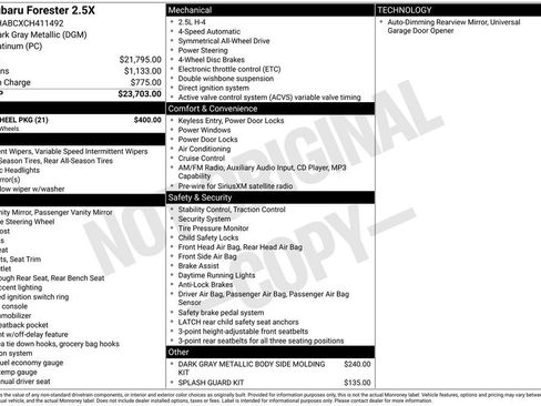 Used 2012 Subaru Forester 2.5X w/ Alloy Wheel Pkg image 18